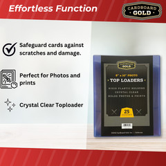 250 8×10 Ultra CBG Premium Pro Hard Rigid Toploaders Photo Topload Holders – New