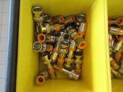 Stanley Organizer with F-CONN, DIGICON, and unmarked co-ax Connectors