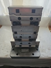 Aluminum CNC Tombstone Fixture 2-Sided w/ Sub Plates & Toe Clamps 15.25”