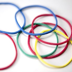 Officemate Assorted Size and Color Rubber Bands, 4 oz (82025), 0.05 x 5.75 x …