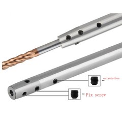 Side Lock Extension Rod C8 C10 C12 C16 C20 100-200mm Slim Shank Deep Hole CNC