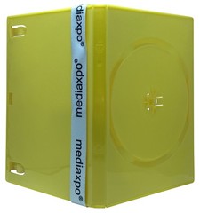 10 STANDARD Solid Yellow Color Single DVD Cases ** 1-3 DAY
