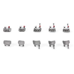 Dental Orthodontic Monoblock Brackets Braces Mini Roth/MBT 0.022/0.018 3/345 Hk
