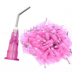 200Pkg 18 Gauge Dental Pre Bent Dispensing Needle Etch Tips – Blunt Disposable O
