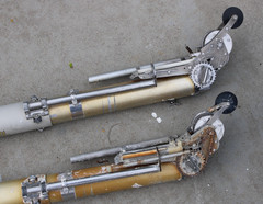 LOT OF 2 TAPETECH Taper Drywall Bazooka (MISSING PARTS)