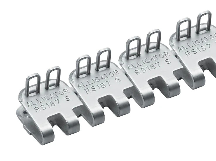 Flexco RS187J36/900NC Alligator Staple Lacing with Hinge Pins (Box of 4 Sets)
