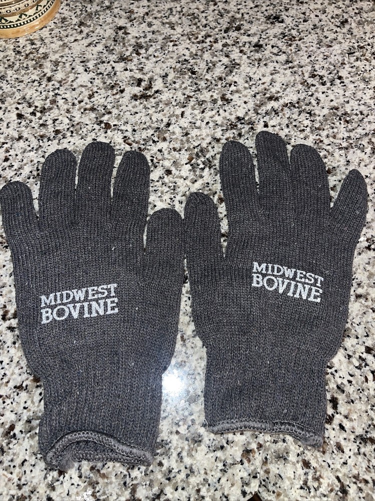 6X Safety String Knit Gloves, Large, Cotton/Polyester, Gray