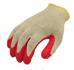 WHOLESALE 30 Pairs Non-Slip Red Latex Rubber Palm Coated Work Safety Gloves