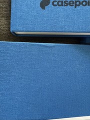 4 – Shinola Detroit Ruled Hard Linen Journals – Blue – Unused – Advert Logo
