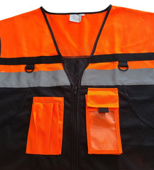 OPLERAI Safety Vest Unisex SIZE 4XL Sleeveless Orange Multi-Function Pockets