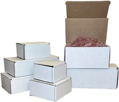 200 3x3x2 White Cardboard Paper Boxes Mailing Packing Shipping Box Corrugated…