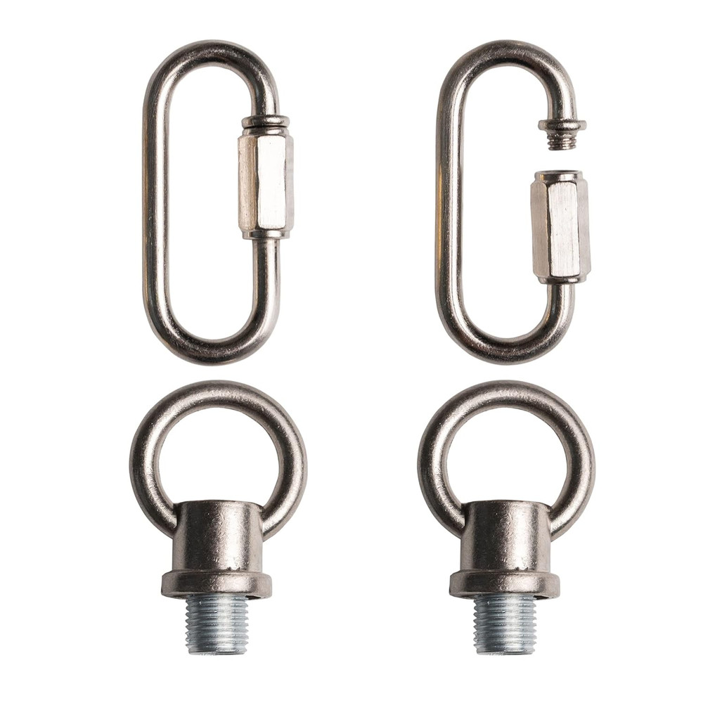 Brush Nickel Hook Rings for Light Fixture M10/M12 Available Pack of 2 with 2 Lin