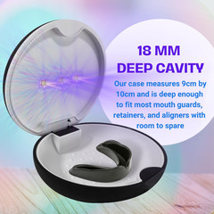 UVC Retainer Case, TARE Case, Compatible with Invisalign, Mouth Guard Case, Dent