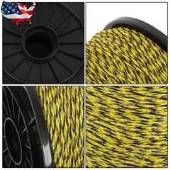 Electric Fence Wire, 3500Ft 1/8″ , Polywire fit for Portable Livestock Fencing