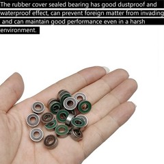 20pcs 5x11x4mm Precision Ball Bearings with Rubber Seals for Smooth Operation