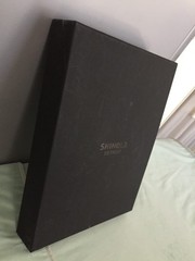 Magna Shinola Detroit Lined Blank Pages Leather Journal Portofilio + Gift Box