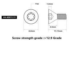 Screws Set 30Pcs for Red Dot Sight Optics and Mount Includes #440 in 6.35mm/7…