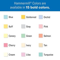 Hammermill Colored Paper, 20 lb Blue Printer Paper, 8.5 x 11-10 Ream (5,000 Shee