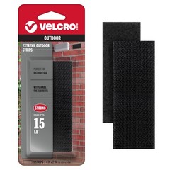 VELCRO Brand Industrial Strength Heavy Duty Strips, Holds 15 lbs 4×2″ (3 Sets)