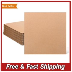 50 Pack 12×12 Corrugated Cardboard Sheets LP Record Shipping Inserts Pads Craft
