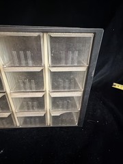 vintage Akro-Mils 9-drawer small parts storage cabinet organizer (B3)