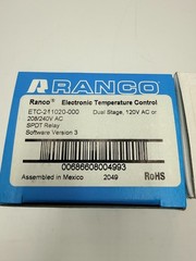 RANCO ETC -211020-000 DUAL STAGE-120-208/240V AC-SOFTWARE VERSION-3