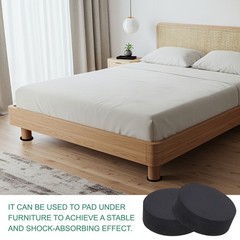 4Pcs 2-3/4″ (70mm x 10mm) Round Rubber Non Slip Furniture Pads