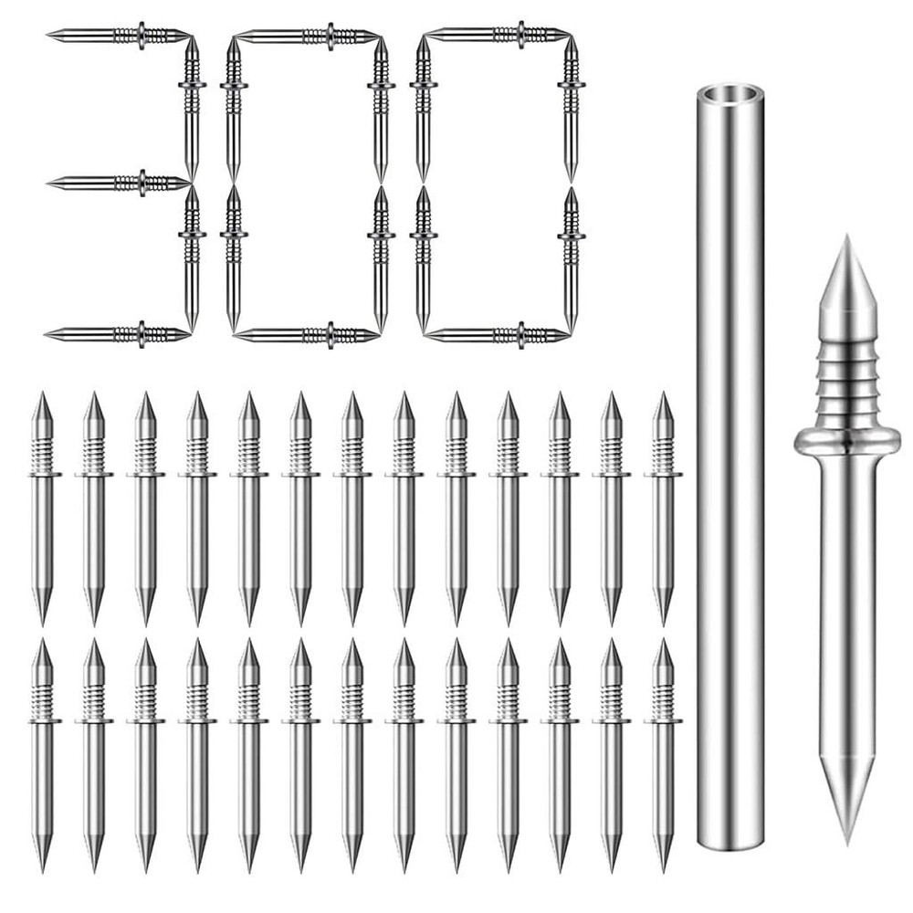 Double Headed Seamless Nails 300 Pack – Invisible No Mark for Trim and Baseboard
