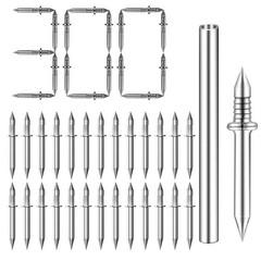 Double Headed Seamless Nails 300 Pack – Invisible No Mark for Trim and Baseboard