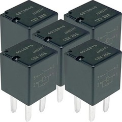 5-Pack 4016819 20A 12VDC 4-Pin SPST Automotive Relay – Fixes Starter, Fuel Pump