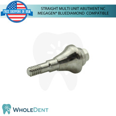 10x Straight Multi Unit Prosthetic Ø4.8mm NC Megagen® BlueDiamond Compatible