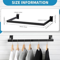Slatwall U-Shaped Rectangular Tubing Hangrail – 24″x12″, Slatwall Accessories…
