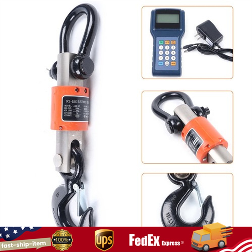 10Ton/10000Kg Electronic Digital Hanging Crane Scale Wireless Remote Lift Scale