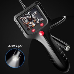 HD 1080P LED Handheld Industrial Endoscope Borescope 8mm Inspection Snake Camera
