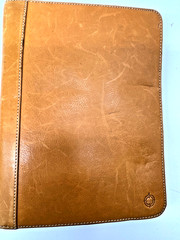 Franklin Covey Planner Tan Leather Zip Planner Heritage Travelware 756643 Zipper
