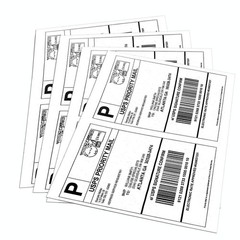 400 Half Sheet Shipping Labels 8.5 x 5.5 Self Adhesive 2 Per Sheet – for eBay