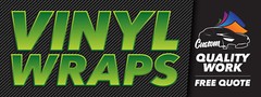 VINYL WRAPS Banner – Custom Auto Vinyl Wrap Shop Sign – Car Truck Wrap Road Flag
