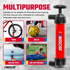 NASCAR Transfer Pump-Multi-Use Hand Siphon for Gasoline, Oil & Liquids, Air Pump