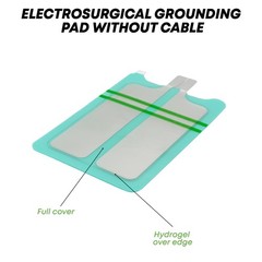 Electrosurgical Grounding Pads without cable Bipolar Electrosurgical ESU Pads