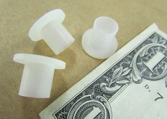 Lot 50 Essentra 5/16″ /M8 Nylon Shoulder Washer, Flanged Spacers Sleeve Bushings