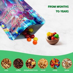 Graffiti Style Mylar Bags Odor Barrier 4×5” Zipper Packaging for Small Goods