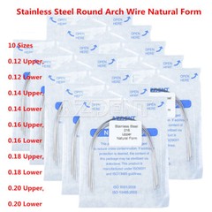 AZDENT Dental Orthodontic Round Arch Wires Natural Form Stainless Steel