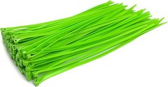 Green Garden Zip Ties 8 Inch 3.6MM 100 Pack Self Locking Nylon Cable Ties Plasti