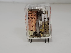 NTE R16-11D3-24 RELAY DPDT 8 PIN 3A-24VDC NIB