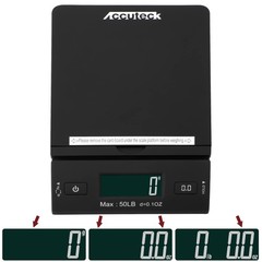 Accuteck 50 lb All-in-One Black Digital Shipping Postal Scale 1 Unit,