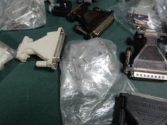 Huge Lot of 485 422 Communication Null Modem and Other Adaptors DB25 DB9 Lot!