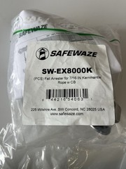 SafeWaze SW-EX8000K Fall Arrester for 7/16 in Kernmantle Rope w/ Carabiner