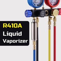 HVAC R410A Liquid Vaporizer Manual Pressure Check Valve Charger 1/4 Inch