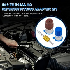 R12 to R134A Conversion kit, AC Retrofit Fitting Adapter Kit,R12 R22 to R134A…