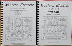 2 Manual Set, Western-Electric KS-15750-L1 w/clear Schematic, Calibration Instr